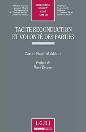 tacite reconduction et volonté des parties