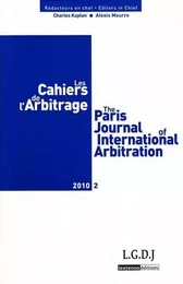 LES CAHIERS DE L ARBITRAGE N 2 - 2010