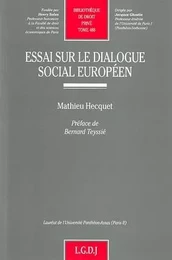 essai sur le dialogue social européen