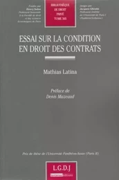 essai sur la condition en droit des contrats