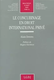 le concubinage en droit international privé