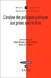 l'analyse des politiques publiques aux prises avec le droit