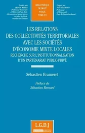 LES RELATIONS DES COLLECTIVITÉS TERRITORIALES AVEC LES SOCIÉTÉS D'ÉCONOMIE MIXTE