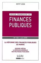 REVUE FRANÇAISE DE FINANCES PUBLIQUES N 102 - 2008