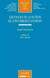 les usages de la notion de concurrence en droit