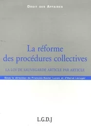 la réforme des procédures collectives