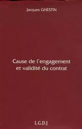 cause de l'engagement et validité du contrat