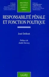 responsabilité pénale et fonction politique