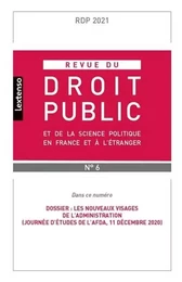 Revue du droit public et de la science politique en France et à l'étranger N°6-2021