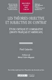 Les théories objective et subjective du contrat