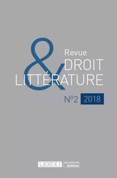 REVUE DROIT ET LITTERATURE N 2 - 2018