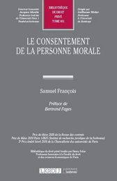 Le consentement de la personne morale