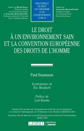 Le droit à un environnement sain et la Convention européenne des droits de l'homme