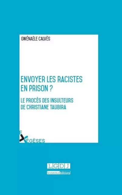 envoyer les racistes en prison ? - Gwénaële Calvès - LGDJ