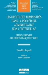 les droits des administrés dans la procédure administrative non contentieuse