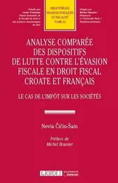 ANALYSE COMPARÉE DES DISPOSITIFS DE LUTTE CONTRE L'ÉVASION FISCALE EN DROIT FISC