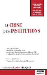 la crise des institutions