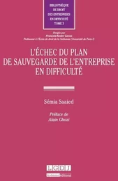 l'échec du plan de sauvegarde de l'entreprise en difficulté