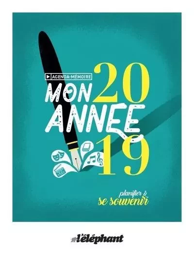 Agenda Mémoire - Mon année 2019 - Planifier et se souvenir -  ANONYME - Scrinéo