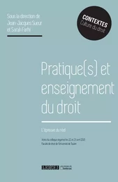 pratique(s) et enseignement du droit