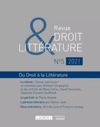 Revue Droit & Littérature N°5-2021