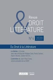 Revue Droit & Littérature n°4-2020