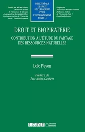 DROIT ET BIOPIRATERIE