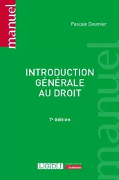 Introduction générale au droit