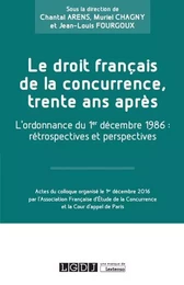 LE DROIT FRANÇAIS DE LA CONCURRENCE