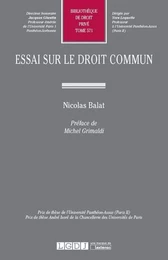 ESSAI SUR LE DROIT COMMUN