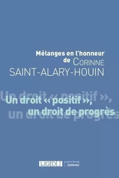 Mélanges en l'honneur de Corinne Saint-Alary-Houin -  Collectif - LGDJ