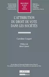 l'attribution du droit de vote dans les sociétés