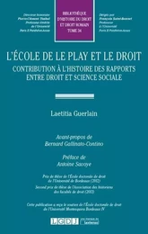 L'ECOLE DE LE PLAY ET LE DROIT