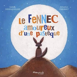 Le fennec amoureux d'une pastèque 