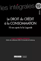 Le droit du crédit à la consommation