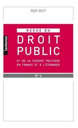 REVUE DU DROIT PUBLIC N 4 2017