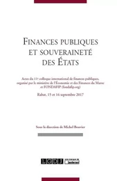 FINANCES PUBLIQUES ET SOUVERAINETE DES ETATS