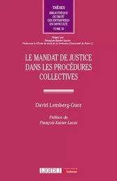 Le mandat de justice dans les procédures collectives