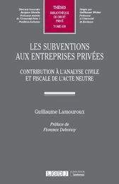 Les subventions aux entreprises privées