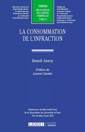 La consommation de l'infraction