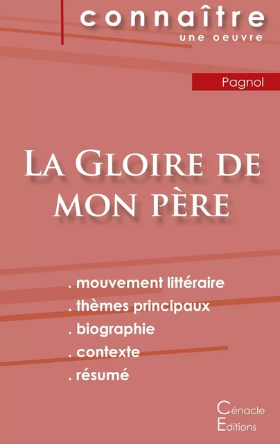 Fiche de lecture La Gloire de mon père de Marcel Pagnol (Analyse littéraire de référence et résumé complet) - Marcel Pagnol - CENACLE