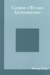 Cahiers d'études lévinassiennes (hors série)