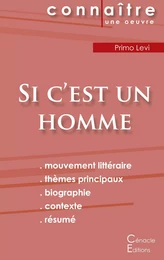 Fiche de lecture Si c'est un homme de Primo Levi (Analyse littéraire de référence et résumé complet)