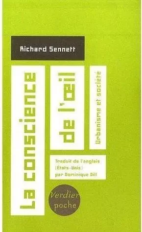 La conscience de l'oeil - Richard Sennett - VERDIER