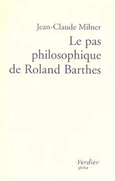 Le pas philosophique de Roland Barthes