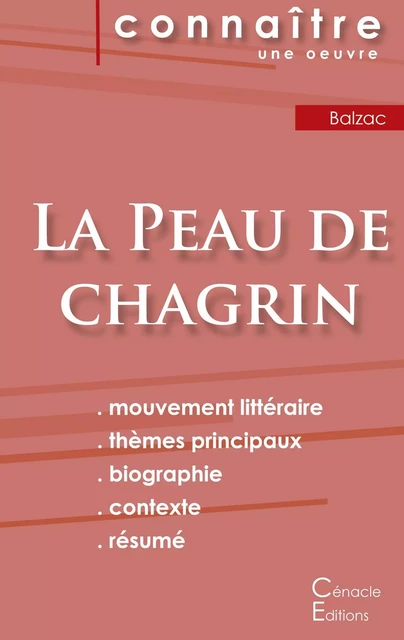 Fiche de lecture La Peau de chagrin de Balzac (Analyse littéraire de référence et résumé complet) - Honoré deBalzac - CENACLE