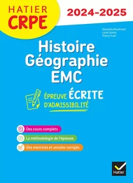 Histoire-Géographie-EMC- CRPE 2024-2025 - Epreuve écrite d'admissibilité