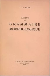 Éléments de grammaire morphologique