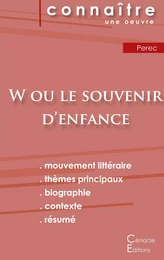 Fiche de lecture W ou le Souvenir d'enfance de Perec (Analyse littéraire de référence et résumé complet)