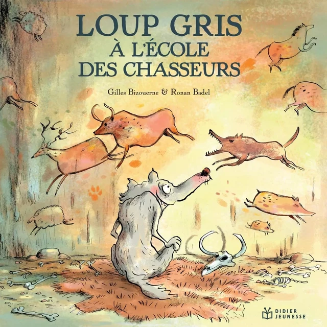 Loup gris à l'école des chasseurs - Gilles Bizouerne - DIDIER JEUNESSE